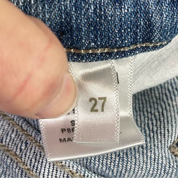 Pistola Jeans Women's 26 Blue Skinny Cropped Low Rise Medium Wash Denim - Picture 4 of 11